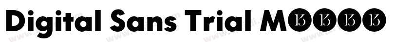 Digital Sans Trial M字体转换